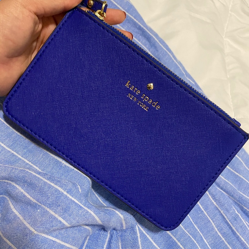 Kate spade blue wristlet💙